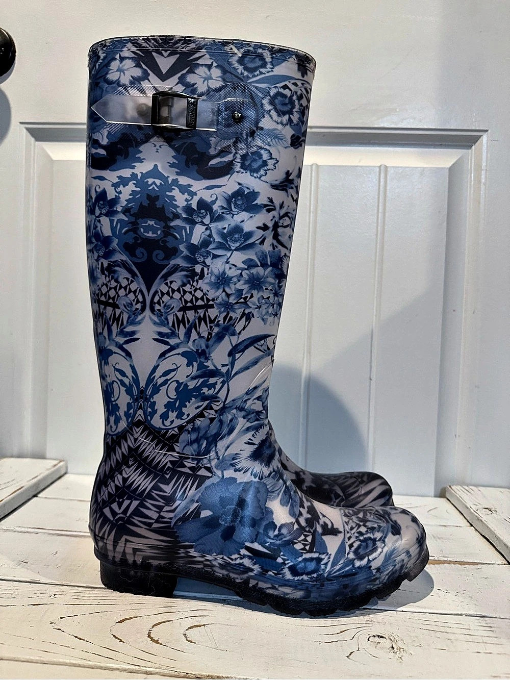 Kamik Miranda Women's Blue & White Rain Boots Size 10